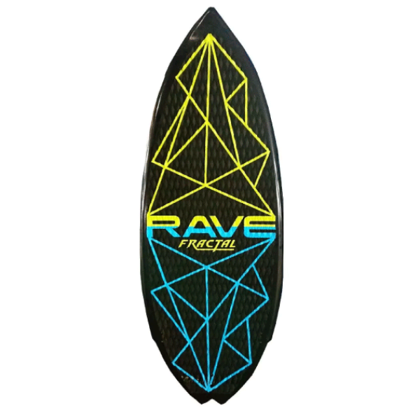 Wakeboard – Fractal Wake Surfing Board – Black/Green/Blue