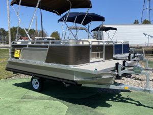 Paddle King – 2022 Lo Pro Angler Mini Pontoon Boat with Trailer