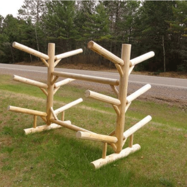 Rack – Six Place White Cedar Log Rack